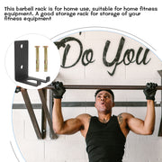 Ao Pole Hanger Dumbbells Barbell Rod Storage Rack Racks Wall Holder Fitness Equipment Steel Mounted Dumbell