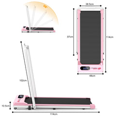 Bigzzia Treadmill Walking Treadmills for Home Foldable 1-6 km/h Folding Treadmill Desk 120 kg Running Device with Remote Control