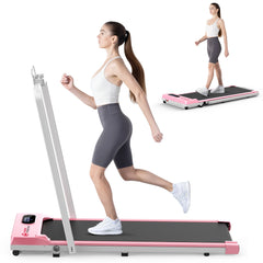 Bigzzia Treadmill Walking Treadmills for Home Foldable 1-6 km/h Folding Treadmill Desk 120 kg Running Device with Remote Control