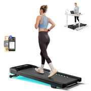 MERACH Walking Pad Quiet Under Desk Treadmills for Home Gym Portable Walking Treadmill with Magnetic Remote Control LED Display