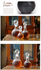 1000ml Glass Wine Bottle Creative Ball Wine Decanter Drinkware