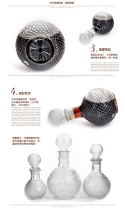 1000ml Glass Wine Bottle Creative Ball Wine Decanter Drinkware