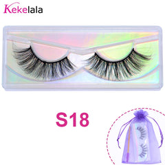 Wholesale 3D Mink Lashes Natural Wispy False Eyelashes Makeup Beauty Lashes in Bulk Volume Cilia Set