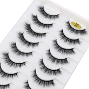 New Soft 10 Pairs 3D Faux Mink Hair False Eyelashes Natural Thick Long Eye Lashes Wispy Makeup Beauty Lashes Extension Tools