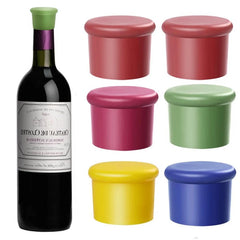 1/5pcs Wine Stoppers Reusable Silicone Corks Wine Glass Beverages Beer