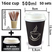 Disposable Thickened Paper Cups Heat Resistant Anti-scalding For Hot Beverage