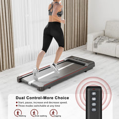 Bigzzia Treadmill Walking Pad Foldable Treadmills for Home Foldable 1-10 km/h, Folding Treadmill Desk with Remote Control