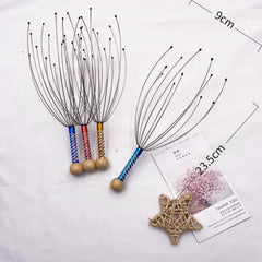Octopus Head Massager Scalp Massager Relaxation Relief Body Massager Remove Muscle Tension Tiredness Metal Head Relax Massager