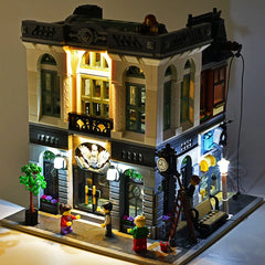 LED Light Set For 10251 compatible 15001 Brick Bank (Only LED Light, NOT Include The Model Bricks)