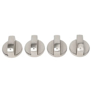 Kitchen Cooker Oven Electric Cooker Switch Control Knobs Gas Stove Knobs 4pcs 6mm Parts Silver Cooking Appliances