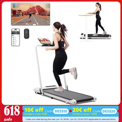 Superun 3 in 1 Folding Treadmills for Home, 3.0HP Powerful and Quiet Under Desk Treadmill, 300 lbs Capacity Foldable Walking Pad