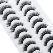 New Soft 10 Pairs 3D Faux Mink Hair False Eyelashes Natural Thick Long Eye Lashes Wispy Makeup Beauty Lashes Extension Tools