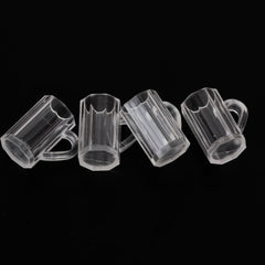 6 Pieces Miniature Goblets & Wine Beer Bottles Dollhouse Party Groceries Kitchen Garden Decoration