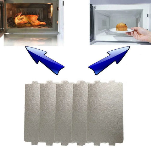 5pcs Universal Microwave Oven Mica Sheet Kitchen Accessories Wave Guide Waveguide Cover Sheet Plates 11.6 X 6.5cm