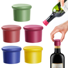 1/5pcs Wine Stoppers Reusable Silicone Corks Wine Glass Beverages Beer