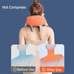 Neck Shoulder Massager Deep Tissue Shiatsu Back Massagers With Kneading Squeeze Muscles Massage Trapezius Muscle Massager