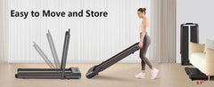 Bigzzia Treadmill Walking Pad Foldable Treadmills for Home Foldable 1-10 km/h, Folding Treadmill Desk with Remote Control