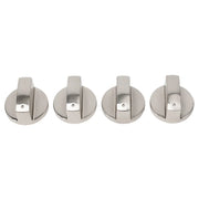 Kitchen Cooker Oven Electric Cooker Switch Control Knobs Gas Stove Knobs 4pcs 6mm Parts Silver Cooking Appliances