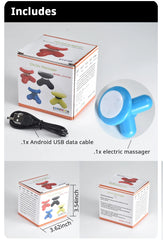 Triangle Massager Cervical Spine Leg Mini Massager Body Massager Electric Wire Control Massager