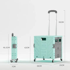 Foldable Ousehold Shopping Carts Portable Outdoor Camping Handcart