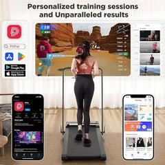 Superun 3 in 1 Folding Treadmills for Home, 3.0HP Powerful and Quiet Under Desk Treadmill, 300 lbs Capacity Foldable Walking Pad