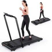 Superun 3 in 1 Folding Treadmills for Home, 3.0HP Powerful and Quiet Under Desk Treadmill, 300 lbs Capacity Foldable Walking Pad