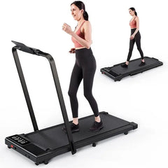 Superun 3 in 1 Folding Treadmills for Home, 3.0HP Powerful and Quiet Under Desk Treadmill, 300 lbs Capacity Foldable Walking Pad