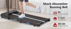 Bigzzia Treadmill Walking Pad Foldable Treadmills for Home Foldable 1-10 km/h, Folding Treadmill Desk with Remote Control