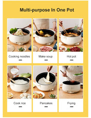Electric hot pot Noodle cooking small electric cooker electric cooker multi-functional household electric cooker stir-frying pan