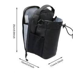 Magnetic Gym Bag Large Capacity Magnetic Carrier Bag With Phone Pocket Portable Gym Water Bottle Pouch Gym Accessories Organizer