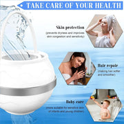 Bath Water Filter BPA Free Bath Filter for Tub 2500 Gallons of Filtration Bath Ball Water