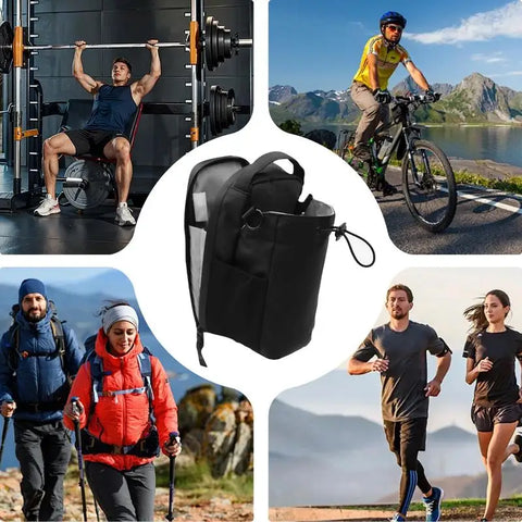 Magnetic Gym Bag Large Capacity Magnetic Carrier Bag With Phone Pocket Portable Gym Water Bottle Pouch Gym magnetic kettle bag