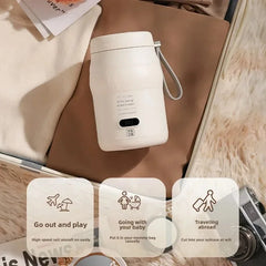 2025 New 500ml Smart Multifunctional Electric Cooker LCD Temperature Display Electric Kettle Portable USB Thermos Coffee Cup