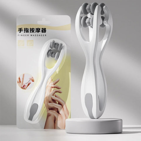 Handheld Hand Massager Silicone Finger Massager Double Roller Hand Massager Hand Care Tool Finger Roller Massager