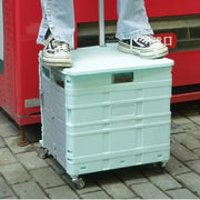Foldable Ousehold Shopping Carts Portable Outdoor Camping Handcart
