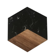 Marble Wood Coasters Set, Hexagon Geometric Coasters,