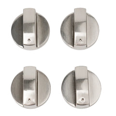Kitchen Cooker Oven Electric Cooker Switch Control Knobs Gas Stove Knobs 4pcs 6mm Parts Silver Cooking Appliances