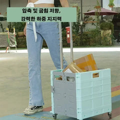 Foldable Ousehold Shopping Carts Portable Outdoor Camping Handcart