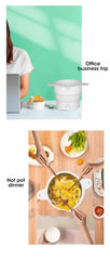 Foldable Electric Cooker Mini Multifunction Hot Pot Food Steamer Cooking Machine for Dormitory NoodleCooker   multi cooker