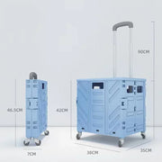 Foldable Ousehold Shopping Carts Portable Outdoor Camping Handcart