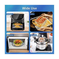 Air Fryer Rack for 5.5L Air Fryer, 2 Tier Air Fryer Grill/Shelf/Dehydrator Rack Square ,Air Fryer Accessories