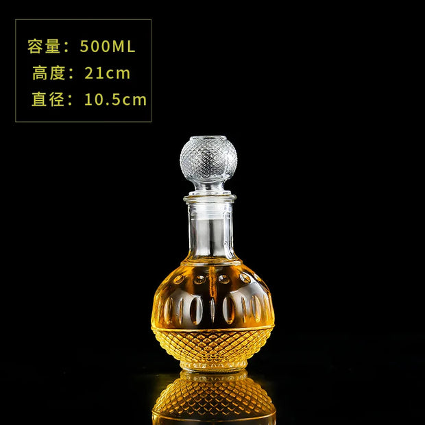 1000ml Glass Wine Bottle Creative Ball Wine Decanter Drinkware