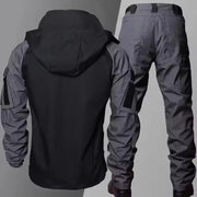 Tactical Waterproof Sets Men Wear Resistant Combat Training Suit Outdoor Multi-pocket Uniform Airsoft Camping Hiking Tracksuit