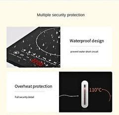 EU/UK/US Multifunctional Portable 2200W High-power Electric Induction Cooktop 110V/220V Home Kitchen Touch Panel Desktop Burner