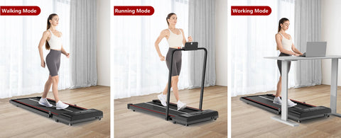 Bigzzia Treadmill Walking Pad Foldable Treadmills for Home Foldable 1-10 km/h, Folding Treadmill Desk with Remote Control
