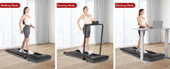 Bigzzia Treadmill Walking Pad Foldable Treadmills for Home Foldable 1-10 km/h, Folding Treadmill Desk with Remote Control