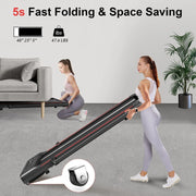 Bigzzia Treadmill Walking Pad Foldable Treadmills for Home Foldable 1-10 km/h, Folding Treadmill Desk with Remote Control