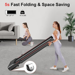 Bigzzia Treadmill Walking Pad Foldable Treadmills for Home Foldable 1-10 km/h, Folding Treadmill Desk with Remote Control