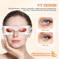 Eye Massager Hot Compress Eye Fatigue Relief Massager Vibration Massage Eye Relaxation Massager