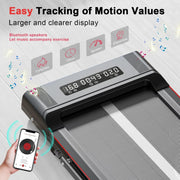 Bigzzia Treadmill Walking Pad Foldable Treadmills for Home Foldable 1-10 km/h, Folding Treadmill Desk with Remote Control
